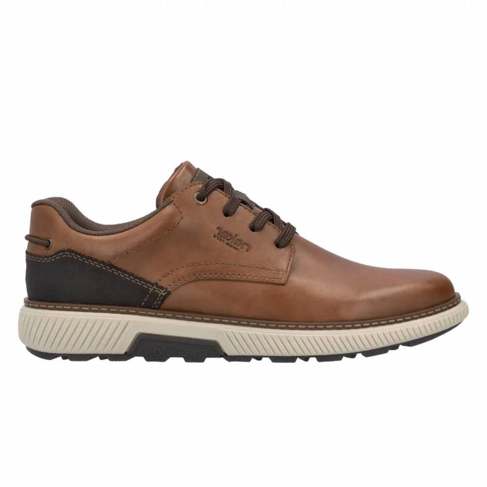 NEW RIEKER men's stan b3313 shoe in brown